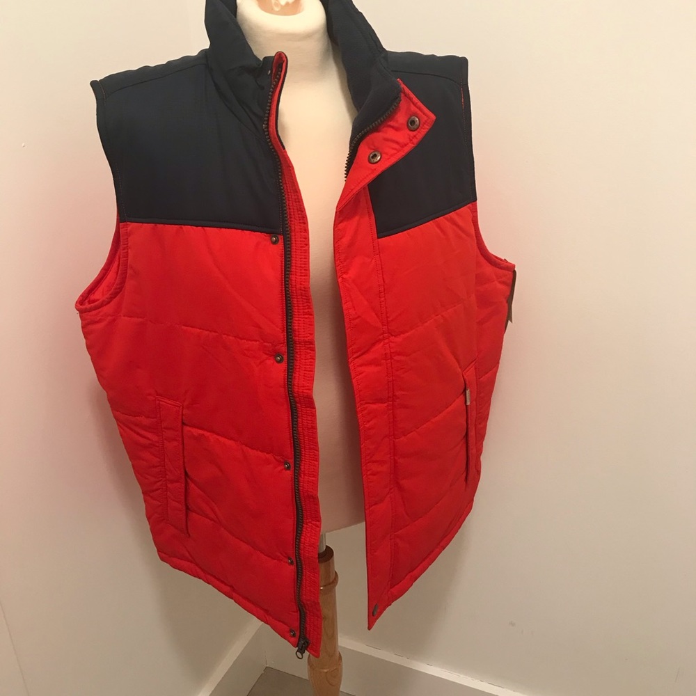 G.H.Bass Outer Wear Vest Red Sz Large